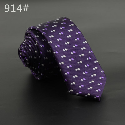 5 cm széles férfi nyakkendő Új divatos kockás nyakkendő Corbatas Gravata Jacquard szőtt vékony nyakkendő üzleti esküvői csíkos nyakkendő férfiaknak