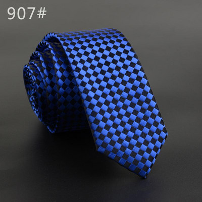 5 cm széles férfi nyakkendő Új divatos kockás nyakkendő Corbatas Gravata Jacquard szőtt vékony nyakkendő üzleti esküvői csíkos nyakkendő férfiaknak