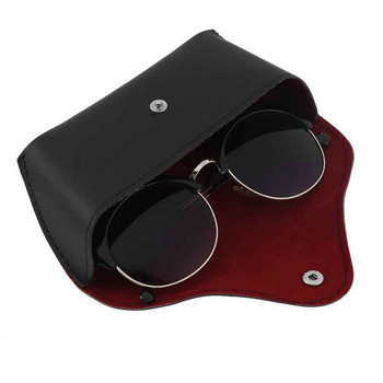 Масивна кутия за съхранение на очила Достъпна калъфка за очила от PU кожа Ретро слънчеви очила Кутия за държач за очила