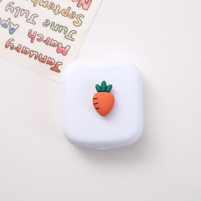 Candy Egyszínű Női Hordozható Aranyos Kontaktlencsék Dobozos Lencsetok Szemápoló Készlet Szemüvegtok Tartó Tartály Ajándék