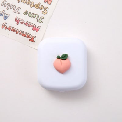 Candy Egyszínű Női Hordozható Aranyos Kontaktlencsék Dobozos Lencsetok Szemápoló Készlet Szemüvegtok Tartó Tartály Ajándék