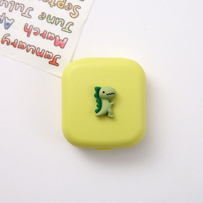 Candy Egyszínű Női Hordozható Aranyos Kontaktlencsék Dobozos Lencsetok Szemápoló Készlet Szemüvegtok Tartó Tartály Ajándék