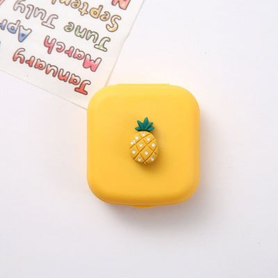 Candy Egyszínű Női Hordozható Aranyos Kontaktlencsék Dobozos Lencsetok Szemápoló Készlet Szemüvegtok Tartó Tartály Ajándék