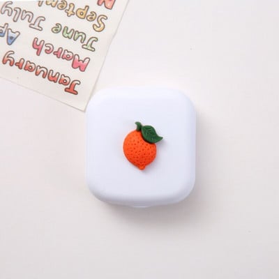 Candy Egyszínű Női Hordozható Aranyos Kontaktlencsék Dobozos Lencsetok Szemápoló Készlet Szemüvegtok Tartó Tartály Ajándék