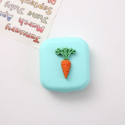 Candy Egyszínű Női Hordozható Aranyos Kontaktlencsék Dobozos Lencsetok Szemápoló Készlet Szemüvegtok Tartó Tartály Ajándék