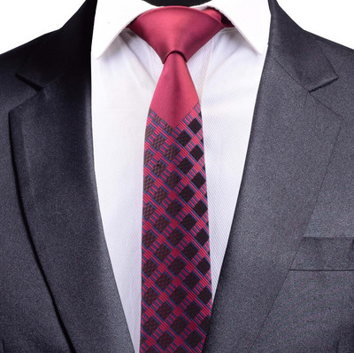 GUSLESON Mens Skinny Ties Luxus virágos kockás nyakkendő Hombre 6 cm Gravata Slim Tie Dots Klasszikus üzleti esküvői nyakkendő férfiaknak
