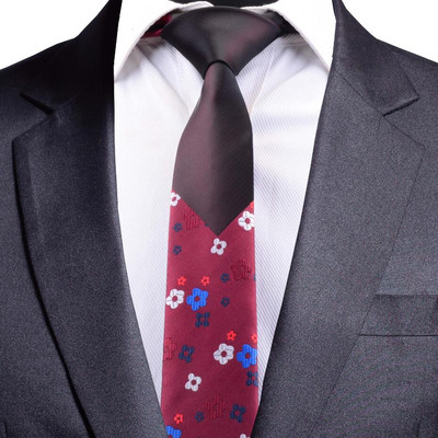 GUSLESON Mens Skinny Ties Luxus virágos kockás nyakkendő Hombre 6 cm Gravata Slim Tie Dots Klasszikus üzleti esküvői nyakkendő férfiaknak