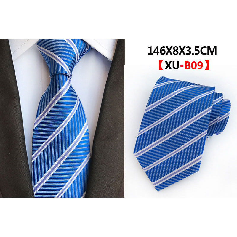 Férfi 8 cm-es selyem formális nyakkendő sárga fekete kockás csíkos jacquard nyakkendő üzleti esküvőre Gravata nyakkendő, kiegészítő ajándék nyakkendő