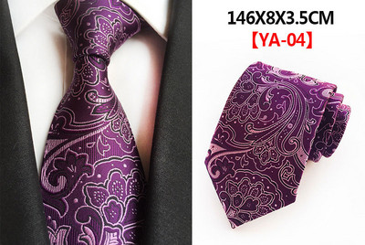 Divatos 8 cm-es selyem virágos nyakkendő fekete piros, sárga, jacquard nyakkendő férfiaknak, üzleti buli nyakkendők kiegészítők ajándék nyakkendő