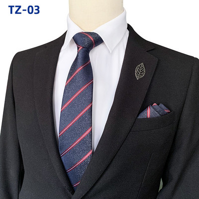 Prugaste kravate za muškarce Kvalitetan luksuzni kvadratni šal Set 8CM Gravata Vjenčani dodaci Corbatas Para Hombre Elegantes