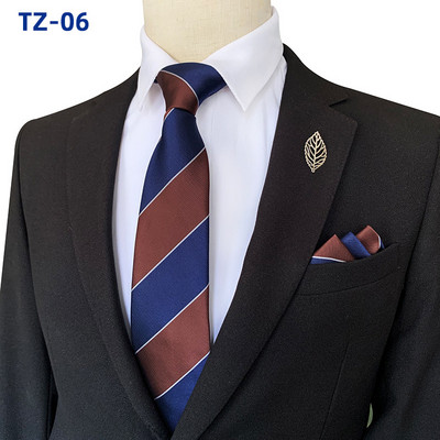 Prugaste kravate za muškarce Kvalitetan luksuzni kvadratni šal Set 8CM Gravata Vjenčani dodaci Corbatas Para Hombre Elegantes