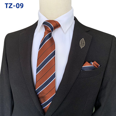 Prugaste kravate za muškarce Kvalitetan luksuzni kvadratni šal Set 8CM Gravata Vjenčani dodaci Corbatas Para Hombre Elegantes