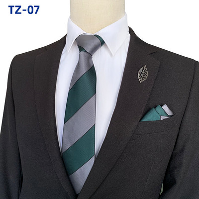 Prugaste kravate za muškarce Kvalitetan luksuzni kvadratni šal Set 8CM Gravata Vjenčani dodaci Corbatas Para Hombre Elegantes