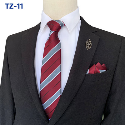 Prugaste kravate za muškarce Kvalitetan luksuzni kvadratni šal Set 8CM Gravata Vjenčani dodaci Corbatas Para Hombre Elegantes