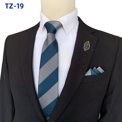 Prugaste kravate za muškarce Kvalitetan luksuzni kvadratni šal Set 8CM Gravata Vjenčani dodaci Corbatas Para Hombre Elegantes