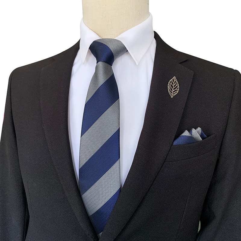 Prugaste kravate za muškarce Kvalitetan luksuzni kvadratni šal Set 8CM Gravata Vjenčani dodaci Corbatas Para Hombre Elegantes