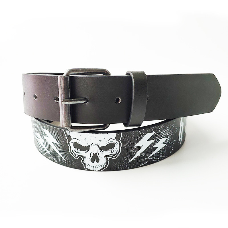Kopča s uzorkom lubanje i kostura Muški remen Muška punk stilska moda ležerna Personalizirani pojas za traperice tinejdžerice