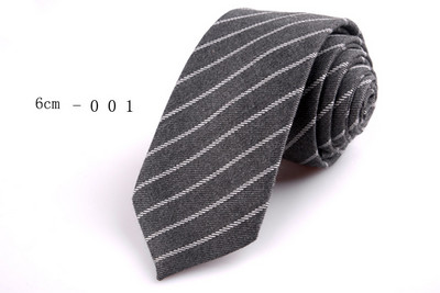 GUSLESON Nova mekana kravata od 6 cm, karirana pruga, šarene pamučne uske kravate, crna kravata za svatove, poslovni svečani dar za muškarce