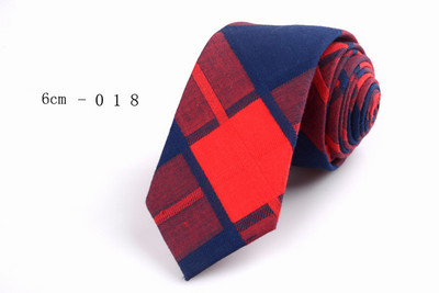 GUSLESON Nova mekana kravata od 6 cm, karirana pruga, šarene pamučne uske kravate, crna kravata za svatove, poslovni svečani dar za muškarce