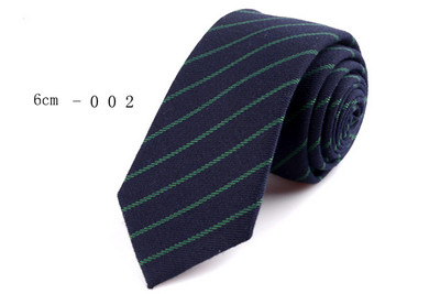 GUSLESON Nova mekana kravata od 6 cm, karirana pruga, šarene pamučne uske kravate, crna kravata za svatove, poslovni svečani dar za muškarce