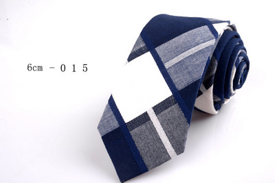 GUSLESON Nova mekana kravata od 6 cm, karirana pruga, šarene pamučne uske kravate, crna kravata za svatove, poslovni svečani dar za muškarce