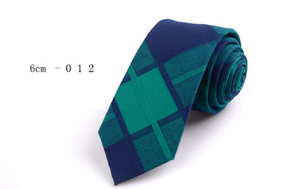 GUSLESON Nova mekana kravata od 6 cm, karirana pruga, šarene pamučne uske kravate, crna kravata za svatove, poslovni svečani dar za muškarce