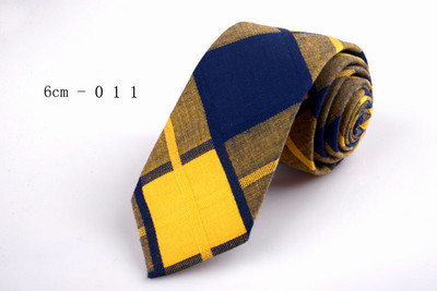 GUSLESON Nova mekana kravata od 6 cm, karirana pruga, šarene pamučne uske kravate, crna kravata za svatove, poslovni svečani dar za muškarce