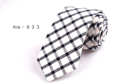 GUSLESON Nova mekana kravata od 6 cm, karirana pruga, šarene pamučne uske kravate, crna kravata za svatove, poslovni svečani dar za muškarce