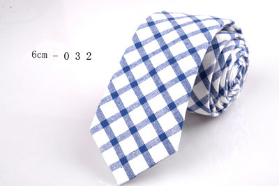 GUSLESON Nova mekana kravata od 6 cm, karirana pruga, šarene pamučne uske kravate, crna kravata za svatove, poslovni svečani dar za muškarce