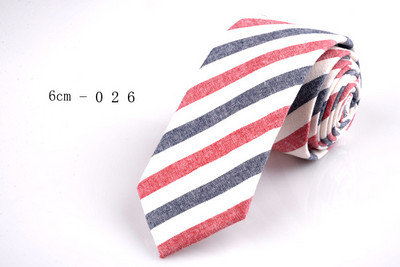 GUSLESON Nova mekana kravata od 6 cm, karirana pruga, šarene pamučne uske kravate, crna kravata za svatove, poslovni svečani dar za muškarce