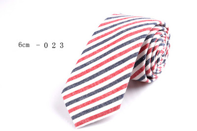 GUSLESON Nova mekana kravata od 6 cm, karirana pruga, šarene pamučne uske kravate, crna kravata za svatove, poslovni svečani dar za muškarce