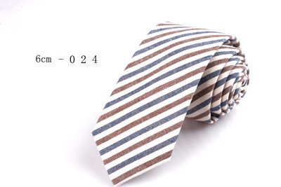 GUSLESON Nova mekana kravata od 6 cm, karirana pruga, šarene pamučne uske kravate, crna kravata za svatove, poslovni svečani dar za muškarce