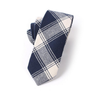 GUSLESON Nova mekana kravata od 6 cm, karirana pruga, šarene pamučne uske kravate, crna kravata za svatove, poslovni svečani dar za muškarce