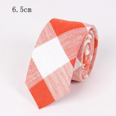 GUSLESON Nova mekana kravata od 6 cm, karirana pruga, šarene pamučne uske kravate, crna kravata za svatove, poslovni svečani dar za muškarce
