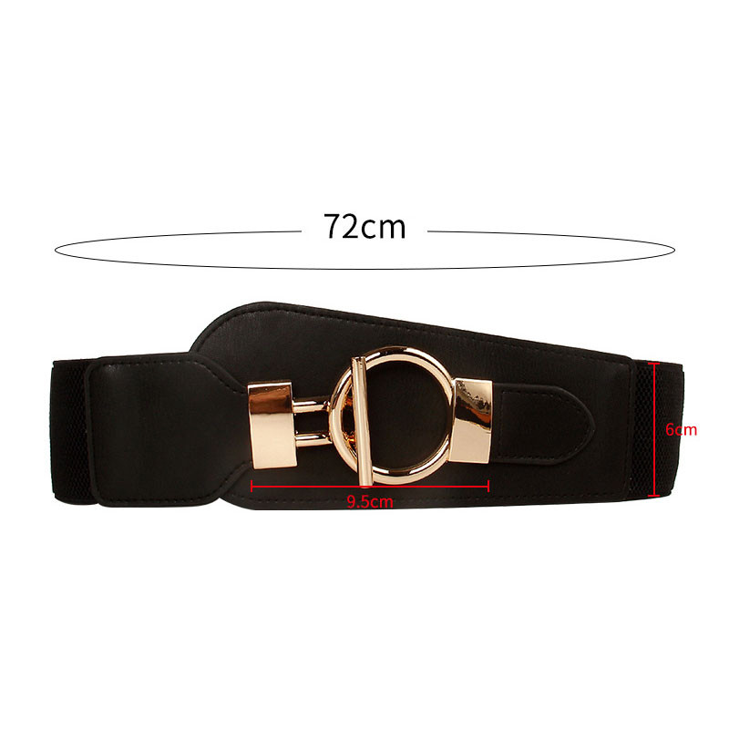 Modni široki struk Seal Remeni Elastična traka Pojas s velikom zlatnom kopčom Ženski ukras Kaput Pulover Remen Pojas Poklon