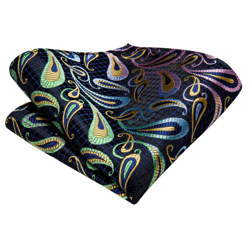 Tamnoplava paisley nova elegantna muška kravata 2023. Muška kravata luksuznog brenda za muškarce Poslovne ručne manžete Dizajner Hi-Tie