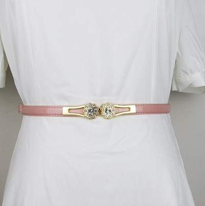 55 stilova Modni ženski fini pojasevi Podesivi dizajn PU kožni remen Boja slatkih boja Višeslojni ženski za haljinu Slatki pojas