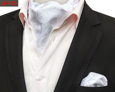 GUSLESON Modni brend Muški rupčić Kravata Ascot Set Paisley uzorak Luksuzna gospodska kravata Vjenčana leptir mašna Komplet džepnih kvadratića