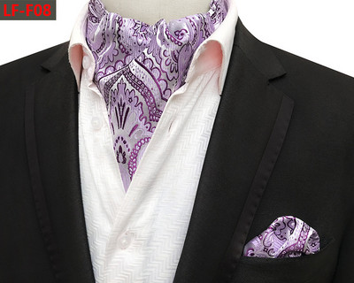 GUSLESON Modni brend Muški rupčić Kravata Ascot Set Paisley uzorak Luksuzna gospodska kravata Vjenčana leptir mašna Komplet džepnih kvadratića