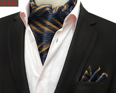 GUSLESON Modni brend Muški rupčić Kravata Ascot Set Paisley uzorak Luksuzna gospodska kravata Vjenčana leptir mašna Komplet džepnih kvadratića