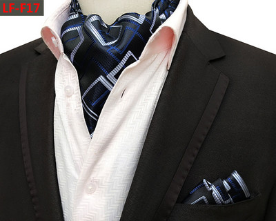 GUSLESON Modni brend Muški rupčić Kravata Ascot Set Paisley uzorak Luksuzna gospodska kravata Vjenčana leptir mašna Komplet džepnih kvadratića