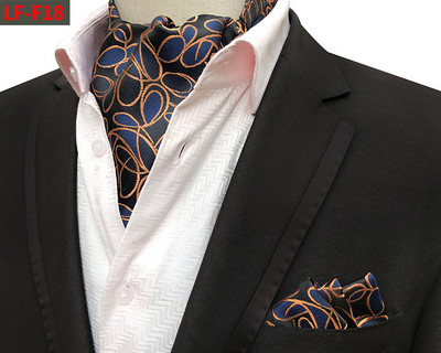 GUSLESON Modni brend Muški rupčić Kravata Ascot Set Paisley uzorak Luksuzna gospodska kravata Vjenčana leptir mašna Komplet džepnih kvadratića