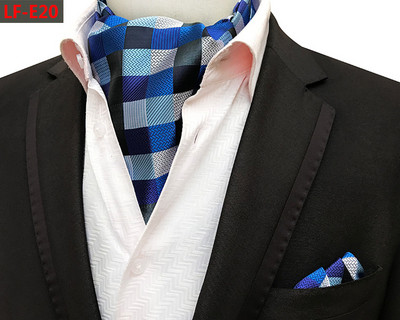 GUSLESON Modni brend Muški rupčić Kravata Ascot Set Paisley uzorak Luksuzna gospodska kravata Vjenčana leptir mašna Komplet džepnih kvadratića