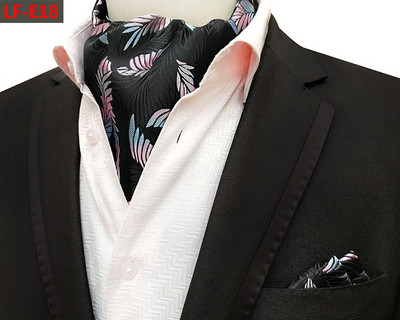 GUSLESON Modni brend Muški rupčić Kravata Ascot Set Paisley uzorak Luksuzna gospodska kravata Vjenčana leptir mašna Komplet džepnih kvadratića