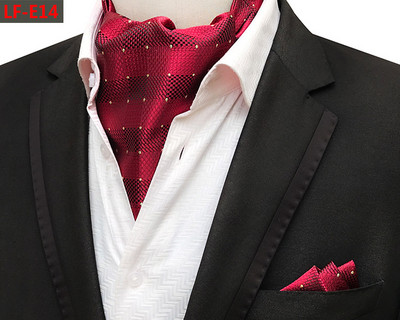 GUSLESON Modni brend Muški rupčić Kravata Ascot Set Paisley uzorak Luksuzna gospodska kravata Vjenčana leptir mašna Komplet džepnih kvadratića