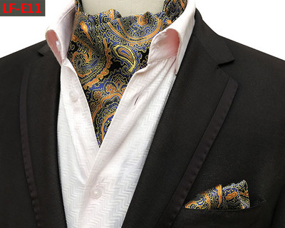 GUSLESON Modni brend Muški rupčić Kravata Ascot Set Paisley uzorak Luksuzna gospodska kravata Vjenčana leptir mašna Komplet džepnih kvadratića