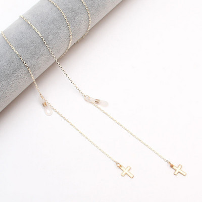 Ženski lanac za sunčane naočale za žene Metalni lančići za maske Uzica crne anti-lost naočale držač za slušalice ogrlica