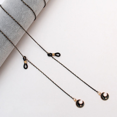 Ženski lanac za sunčane naočale za žene Metalni lančići za maske Uzica crne anti-lost naočale držač za slušalice ogrlica