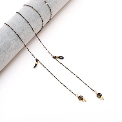 Ženski lanac za sunčane naočale za žene Metalni lančići za maske Uzica crne anti-lost naočale držač za slušalice ogrlica