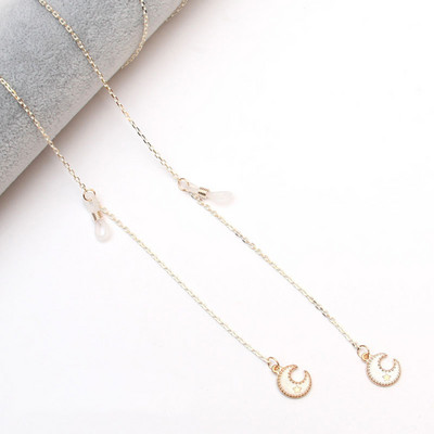 Ženski lanac za sunčane naočale za žene Metalni lančići za maske Uzica crne anti-lost naočale držač za slušalice ogrlica